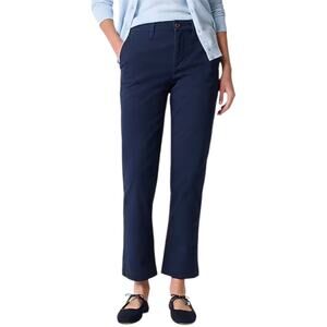 J.CREW High Rise Girlfriend Chino Pants Classic Navy Women’s Petite 10 NWT